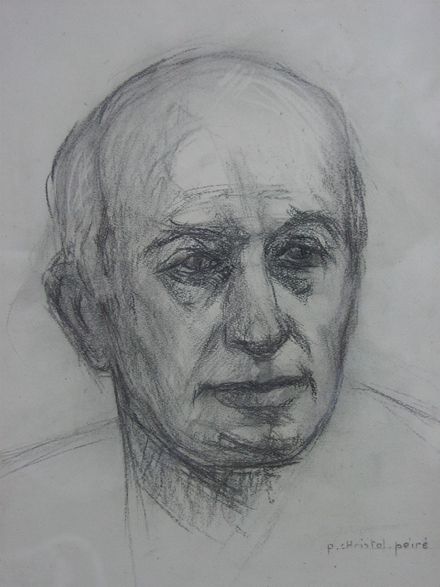 Paul Christol, par Paule Christol-Peiré, 1981 (Crayon sur Papier, 21x27 cm)
